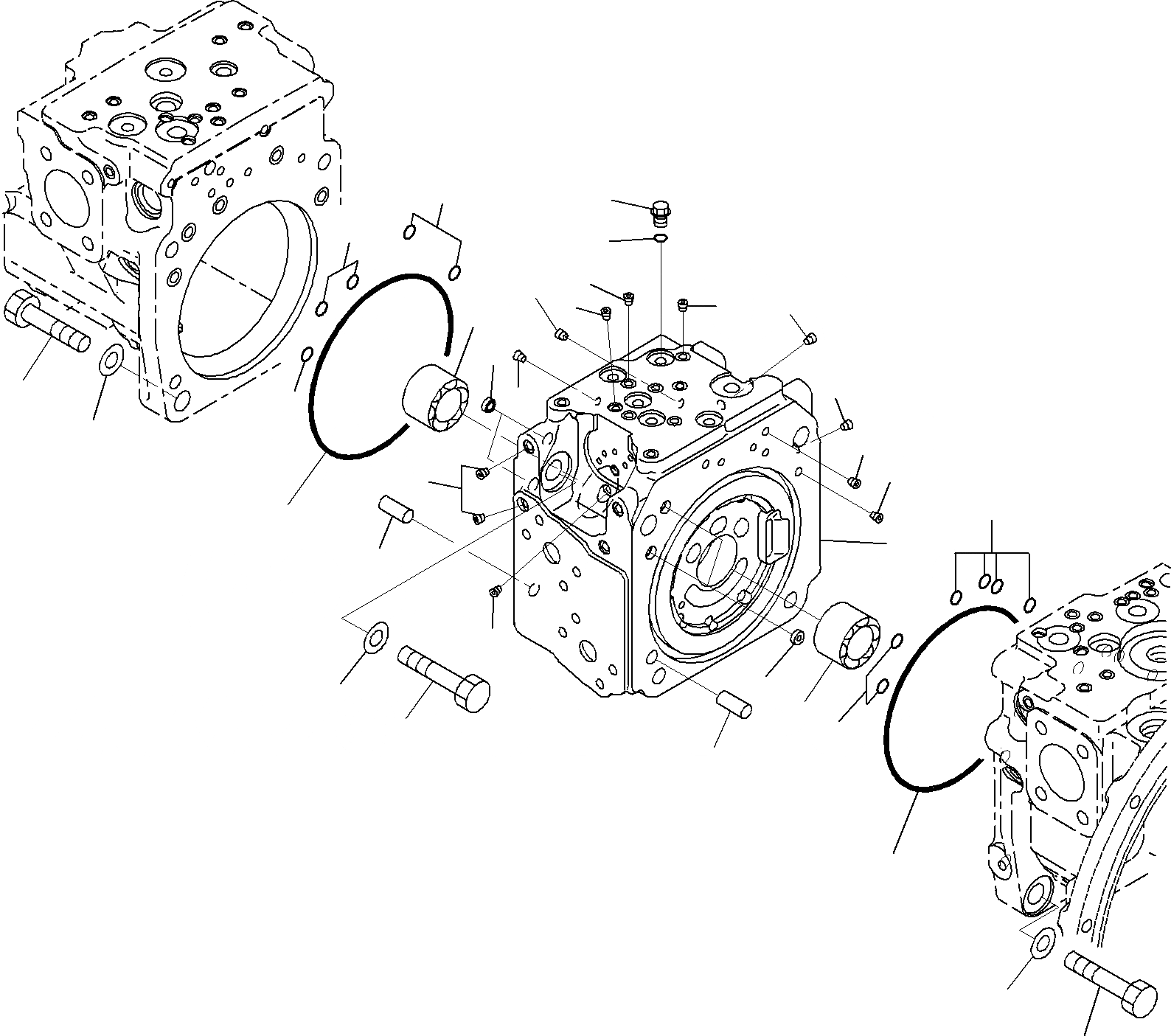 Схема запчастей Komatsu PC240-8K - ОСНОВН. ПОРШЕНЬ НАСОС (/)(№-) ГИДРАВЛИКА