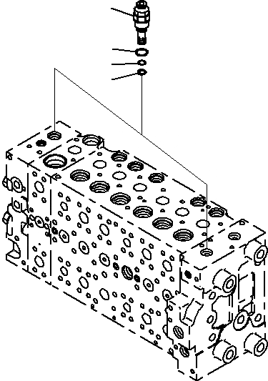 Схема запчастей Komatsu PC240-8K - ОСНОВН. УПРАВЛЯЮЩ. КЛАПАН, ДЛЯ MACHINE С -ДОПОЛН. АКТУАТОР КОНТУР (9/)(№-) ГИДРАВЛИКА