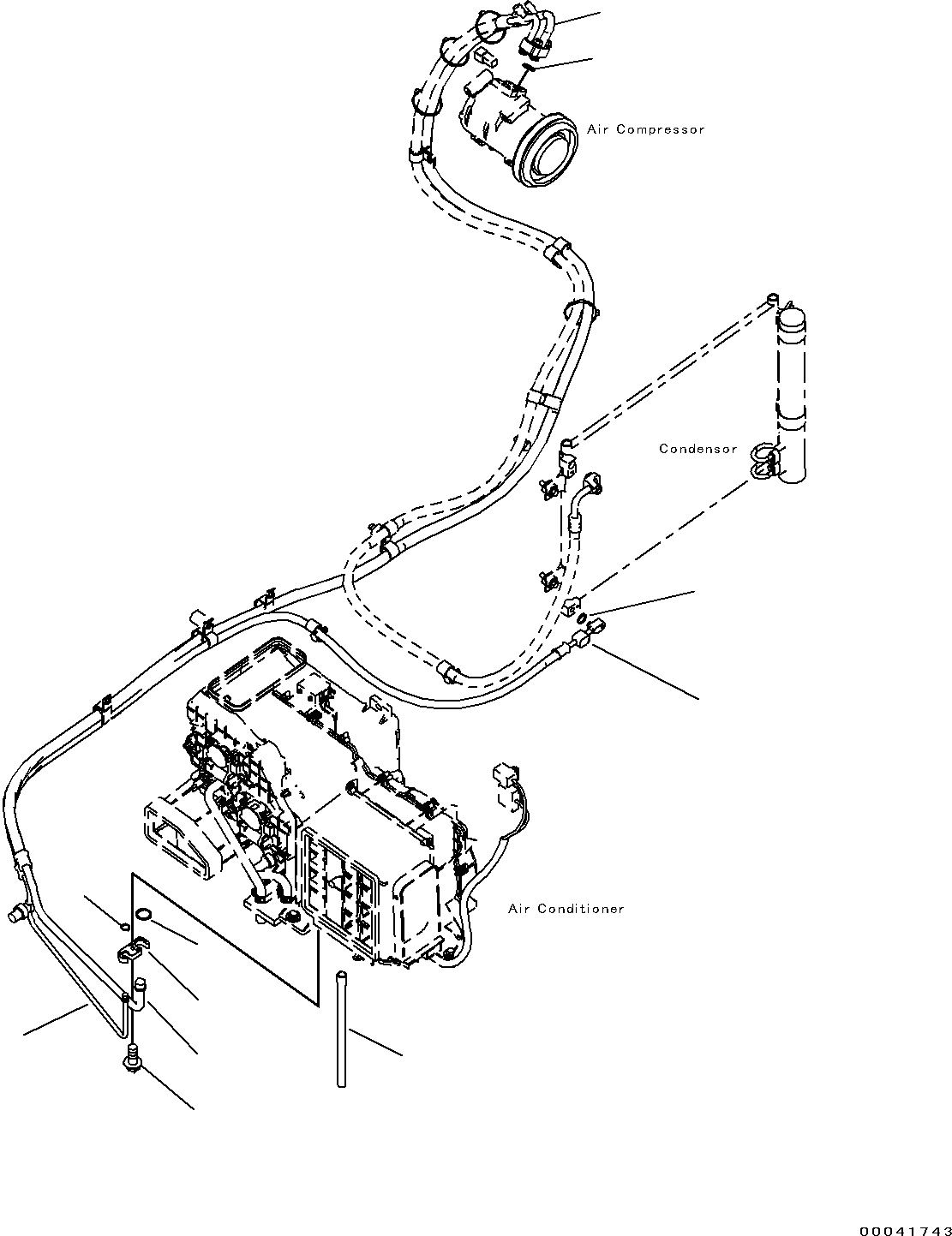 Схема запчастей Komatsu PC240-8K - КАБИНА (7/)(№-) КАБИНА ОПЕРАТОРА И СИСТЕМА УПРАВЛЕНИЯ