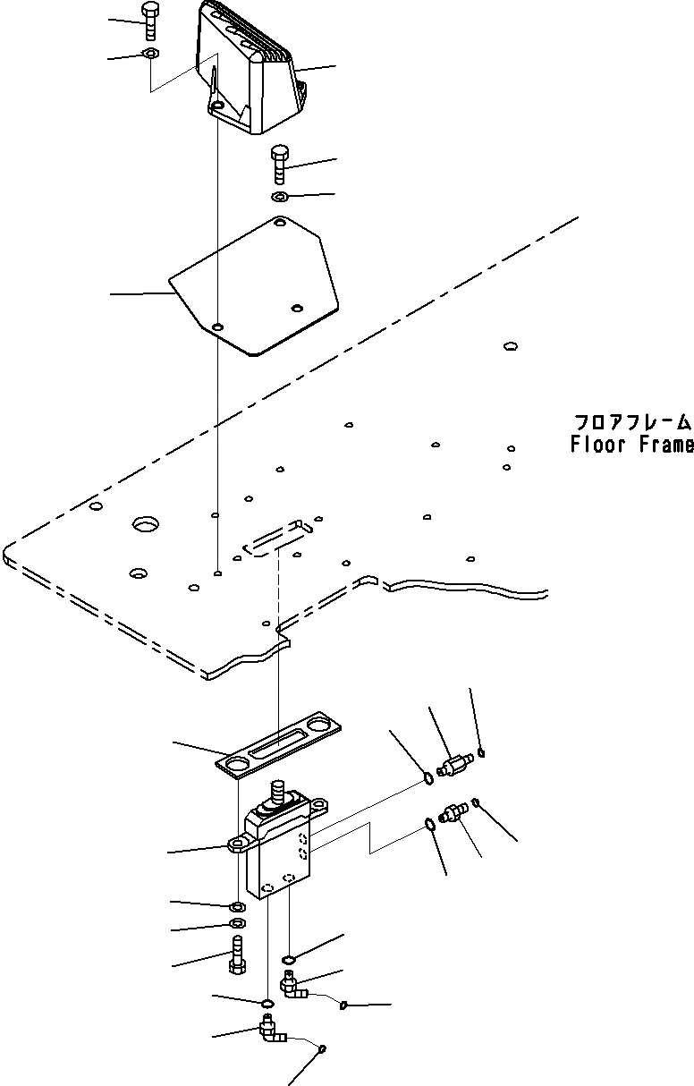 Схема запчастей Komatsu PC240-8K - КРЕПЛЕНИЕ ПОЛАS(№-) КАБИНА ОПЕРАТОРА И СИСТЕМА УПРАВЛЕНИЯ