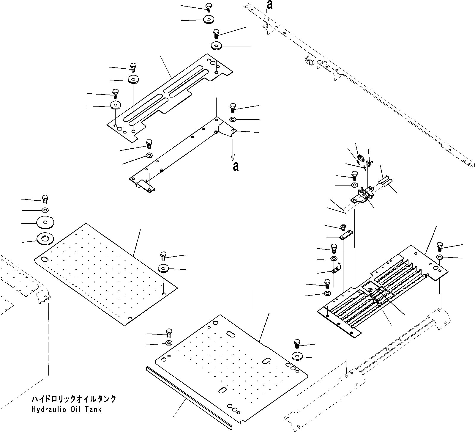 Схема запчастей Komatsu PC240-8K - КАБИНА COVER(№-) ЧАСТИ КОРПУСАS И КРЫШКИ