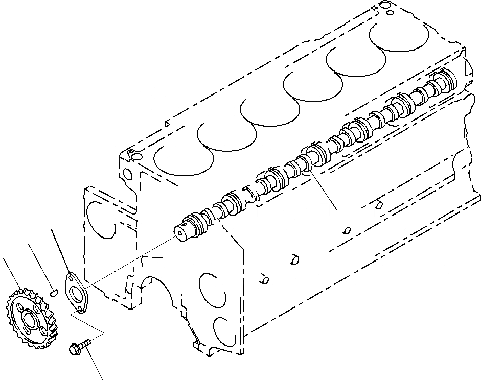 Схема запчастей Komatsu SAA6D140E-5B - РАСПРЕДВАЛ(№9-) ДВИГАТЕЛЬ КЛАПАН MECHANISM