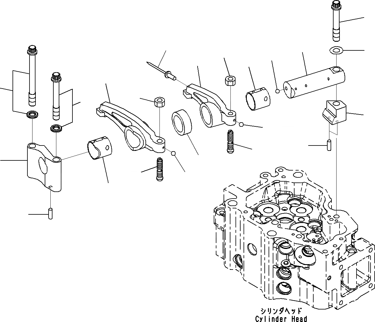 Схема запчастей Komatsu SAA6D140E-5B - КОРОМЫСЛО (/)(№9-) ДВИГАТЕЛЬ КЛАПАН MECHANISM