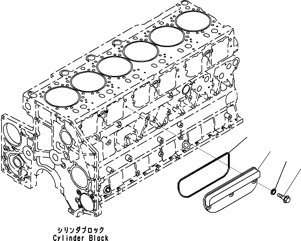 Схема запчастей Komatsu SAA6D140E-5B - КРЫШКА ТОЛКАТЕЛЕЙ КЛАПАНА(№9-) ДВИГАТЕЛЬ КЛАПАН MECHANISM