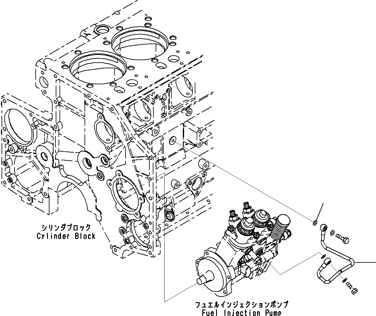 Схема запчастей Komatsu SAA6D140E-5B - ТОПЛ. НАСОС LUBE ТРУБКА(№9-) ДВИГАТЕЛЬ ТОПЛИВН. СИСТЕМА