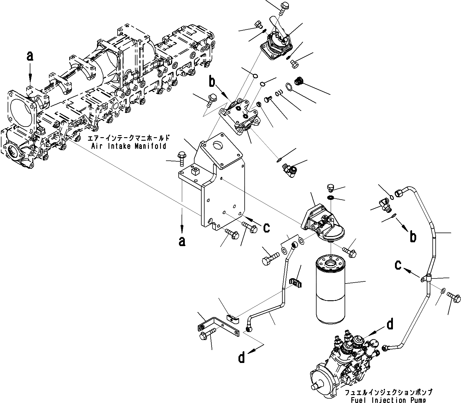 Схема запчастей Komatsu SAA6D140E-5B - ТОПЛИВН. ФИЛЬТР.(№9-) ДВИГАТЕЛЬ ТОПЛИВН. СИСТЕМА