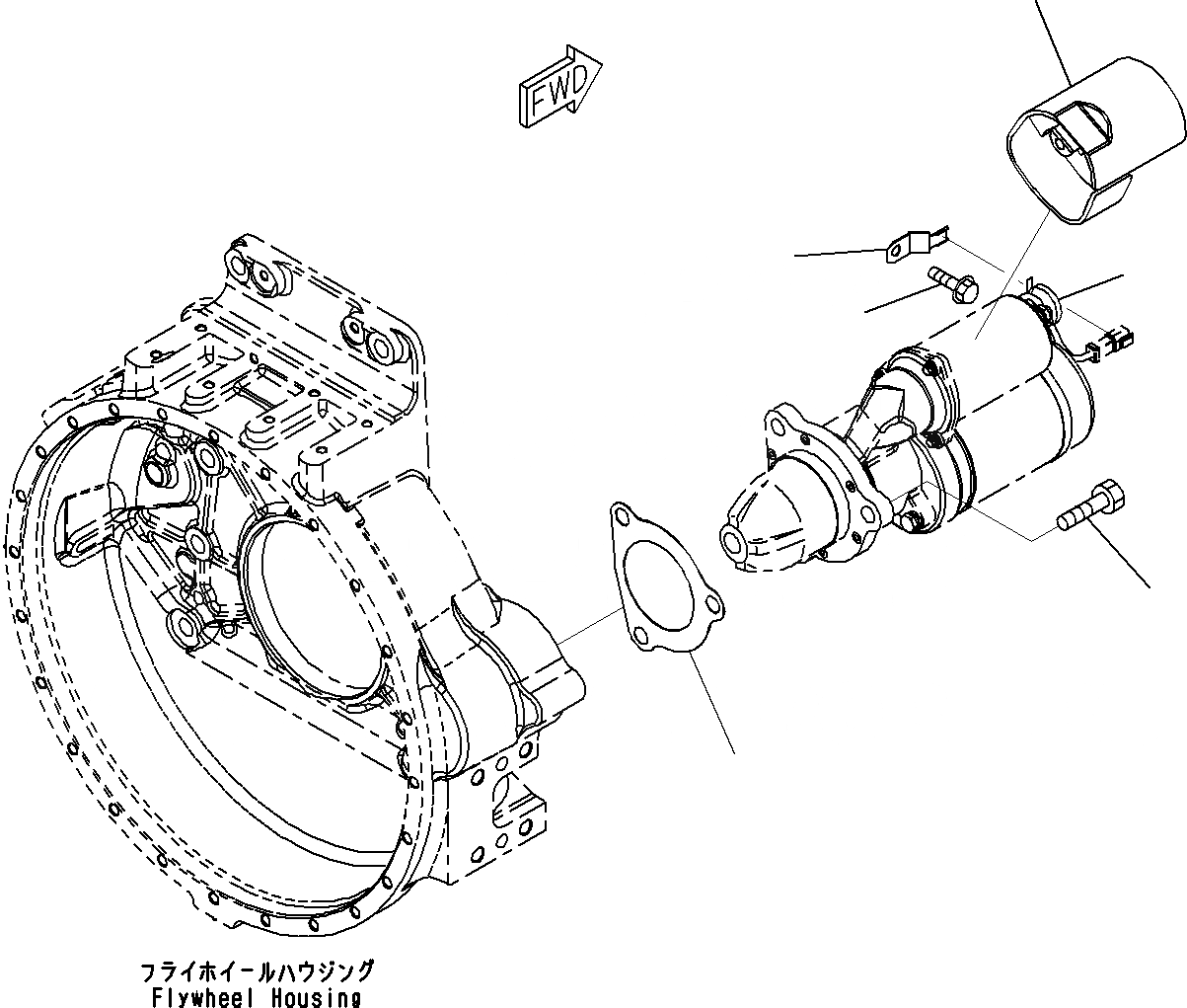 Схема запчастей Komatsu SAA6D140E-5B - СТАРТЕР (/)(№9-) ДВИГАТЕЛЬ ЭЛЕКТРИКА