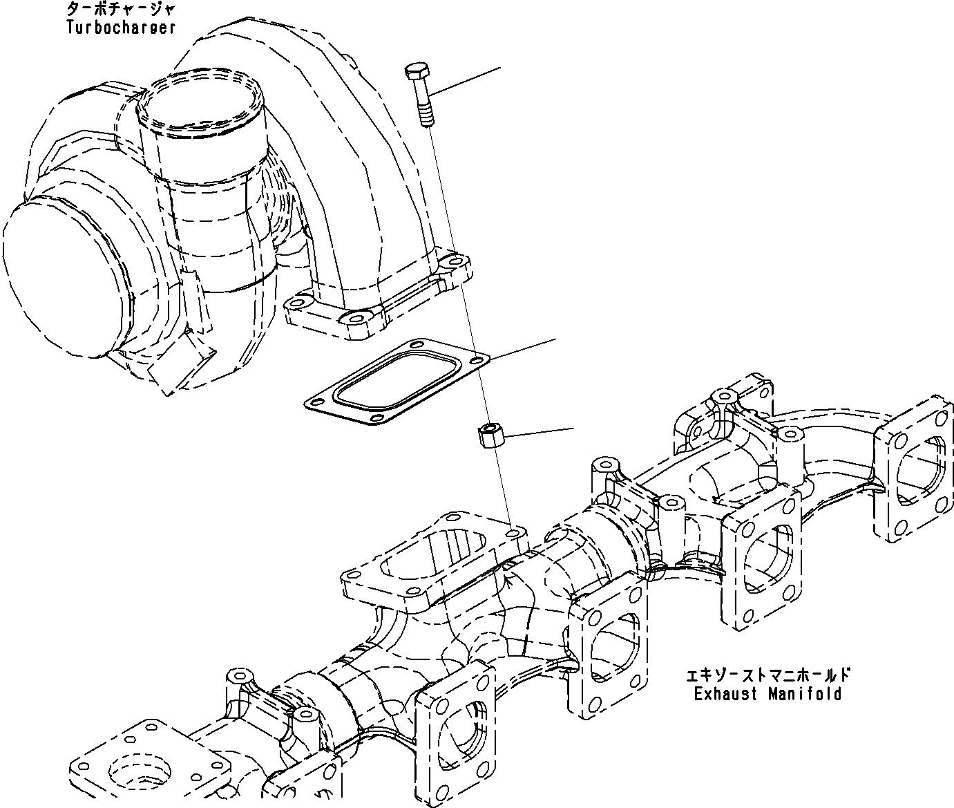 Схема запчастей Komatsu SAA6D140E-5D - ТУРБОНАГНЕТАТЕЛЬ (/)(№-) ДВИГАТЕЛЬ ГОЛОВКА ЦИЛИНДРОВ И ITS КОМПОНЕНТЫ