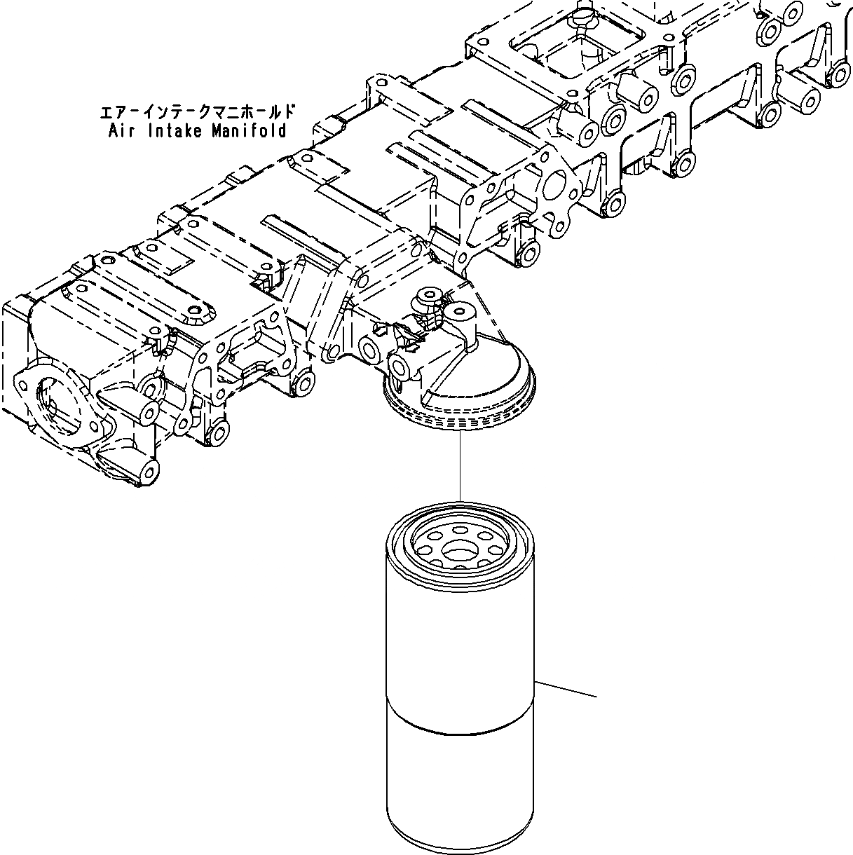 Схема запчастей Komatsu SAA6D140E-5D - ТОПЛИВН. ФИЛЬТР.(№-) ДВИГАТЕЛЬ ТОПЛИВН. СИСТЕМА