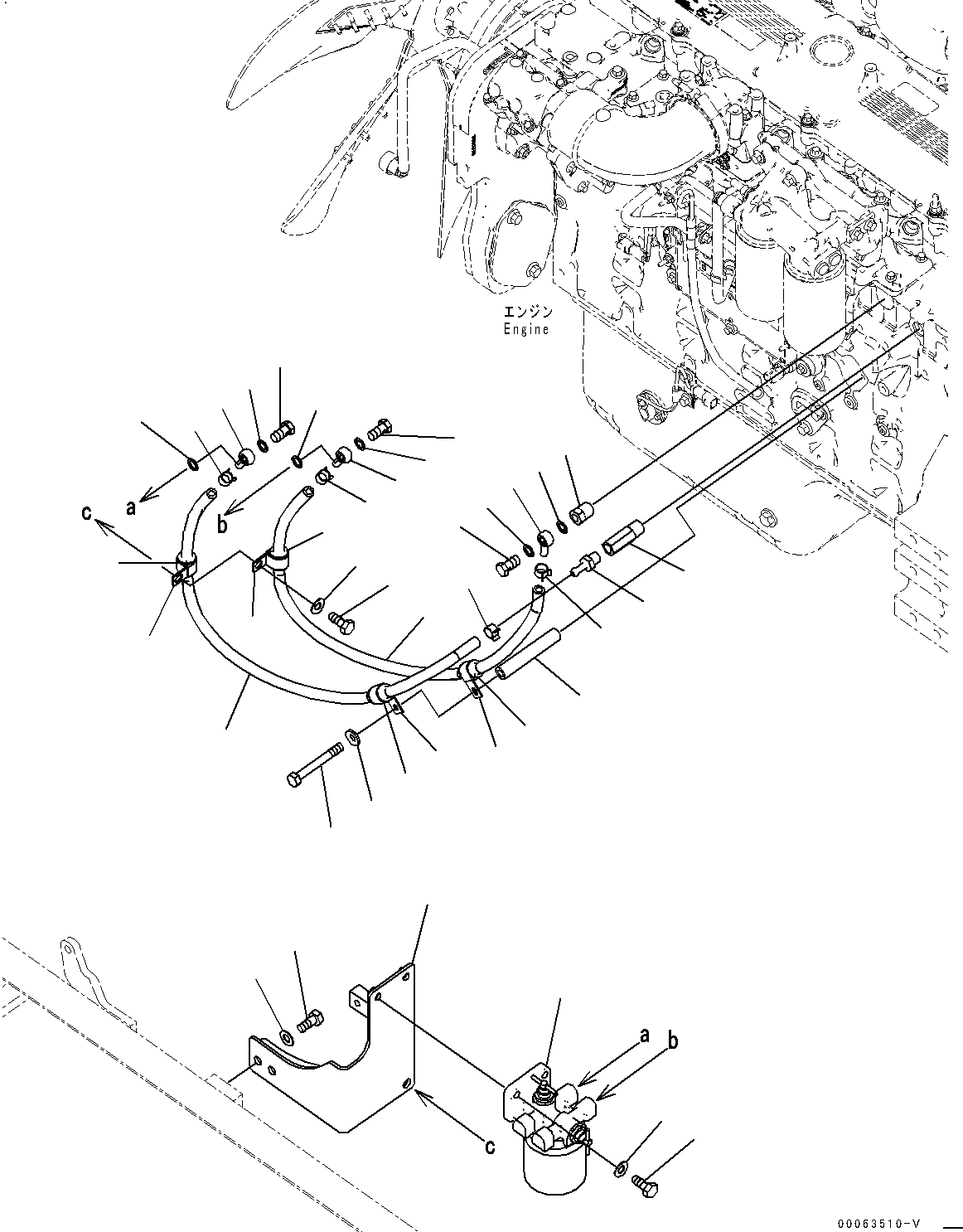 Схема запчастей Komatsu PC350-8 - АНТИКОРРОЗ. ЭЛЕМЕНТ (№-7) АНТИКОРРОЗ. ЭЛЕМЕНТ