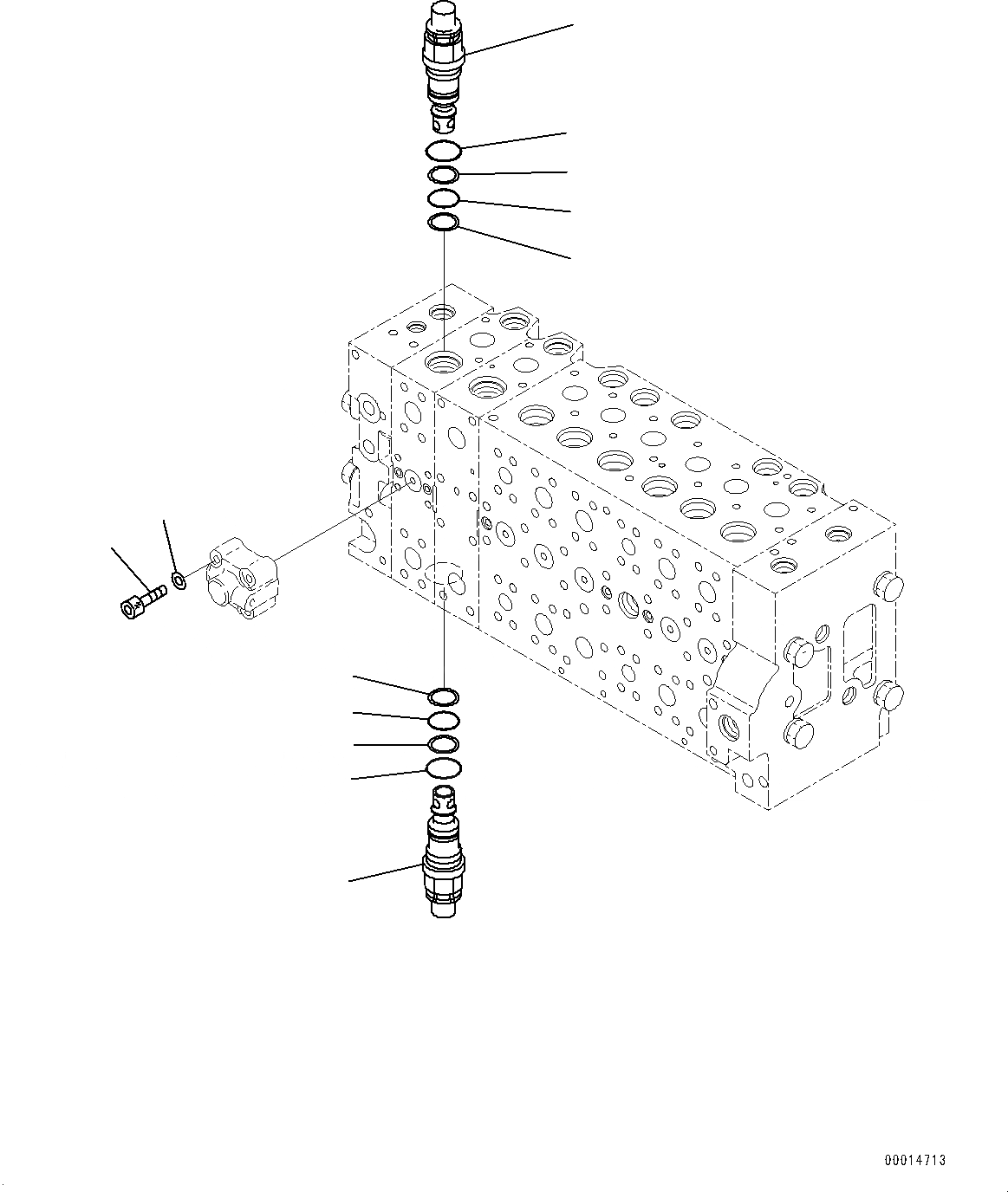 Схема запчастей Komatsu PC350-8 - УПРАВЛЯЮЩ. КЛАПАН, 8-СЕКЦИОНН. (/) (№-) УПРАВЛЯЮЩ. КЛАПАН, -СЕРВИСНЫЙ КЛАПАН