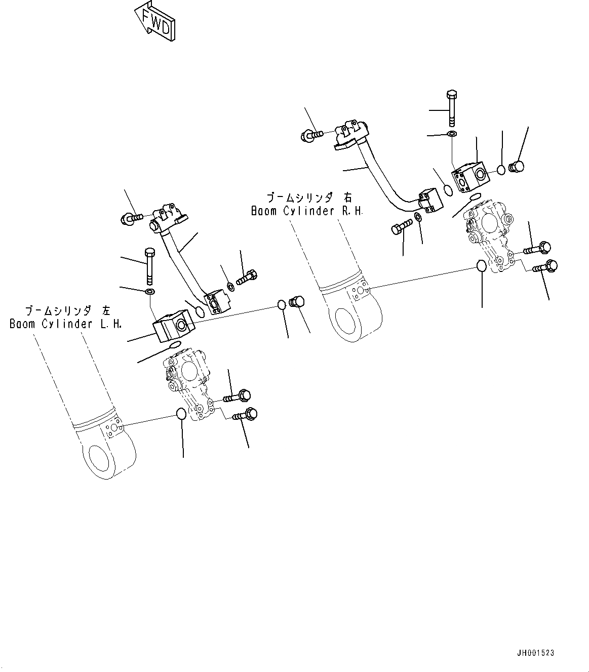 Схема запчастей Komatsu PC350-8 - ANTI-DROP КЛАПАН ТРУБЫ, СТРЕЛА ANTI-DROP КЛАПАН (/) (№-) ANTI-DROP КЛАПАН ТРУБЫ, СТРЕЛА