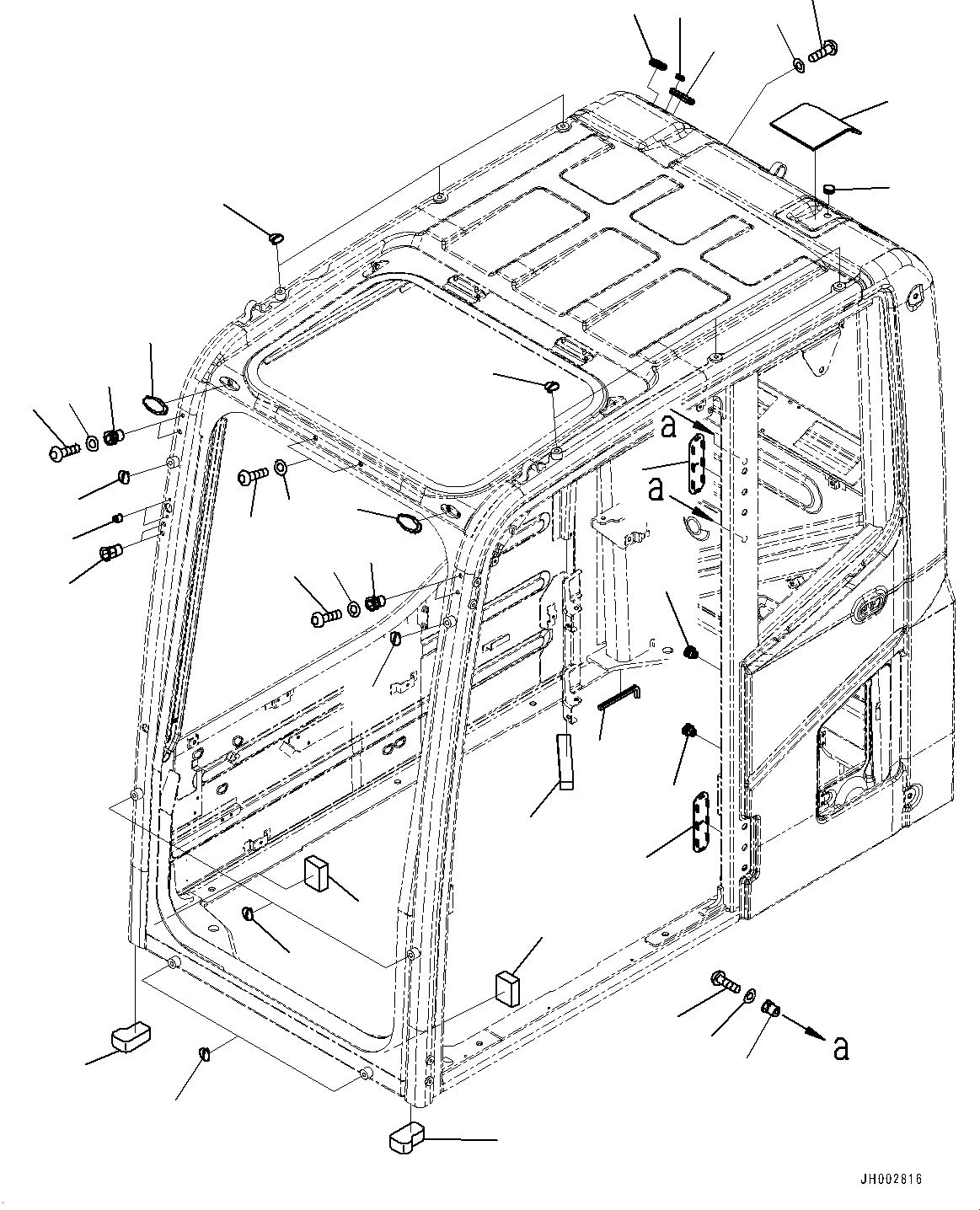 Схема запчастей Komatsu PC350-8 - КАБИНА, ЗАГЛУШКА БОЛТ И GALEO ПЛАСТИНА (№-) КАБИНА, -ДОПОЛН. АКТУАТОР ТРУБЫ, АККУМУЛЯТОР, МАСТЕР КЛЮЧ