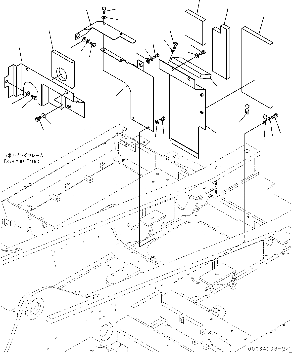 Схема запчастей Komatsu PC350-8 - КАБИНА ПЕРЕГОРОДКА., (/) (№-) КАБИНА ПЕРЕГОРОДКА.