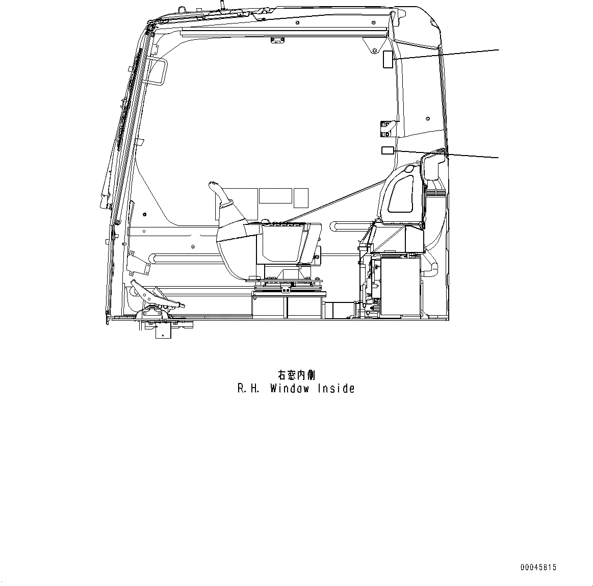 Схема запчастей Komatsu PC350-8 - ПРЕДУПРЕЖДАЮЩ. МАРКИРОВКАS, ОКНА БЛОКИР. (№-) ПРЕДУПРЕЖДАЮЩ. МАРКИРОВКАS, ОКНА БЛОКИР., ИСПАНИЯ