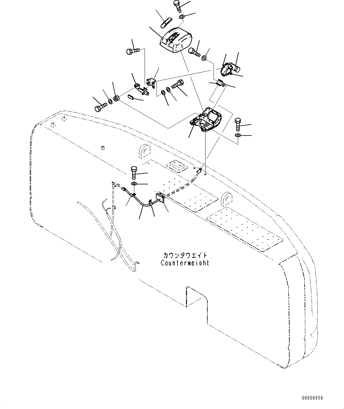 Схема запчастей Komatsu PC300-8 - ЗАДН.VIEW CAMERA (№-) ЗАДН.VIEW CAMERA, -CAMERA