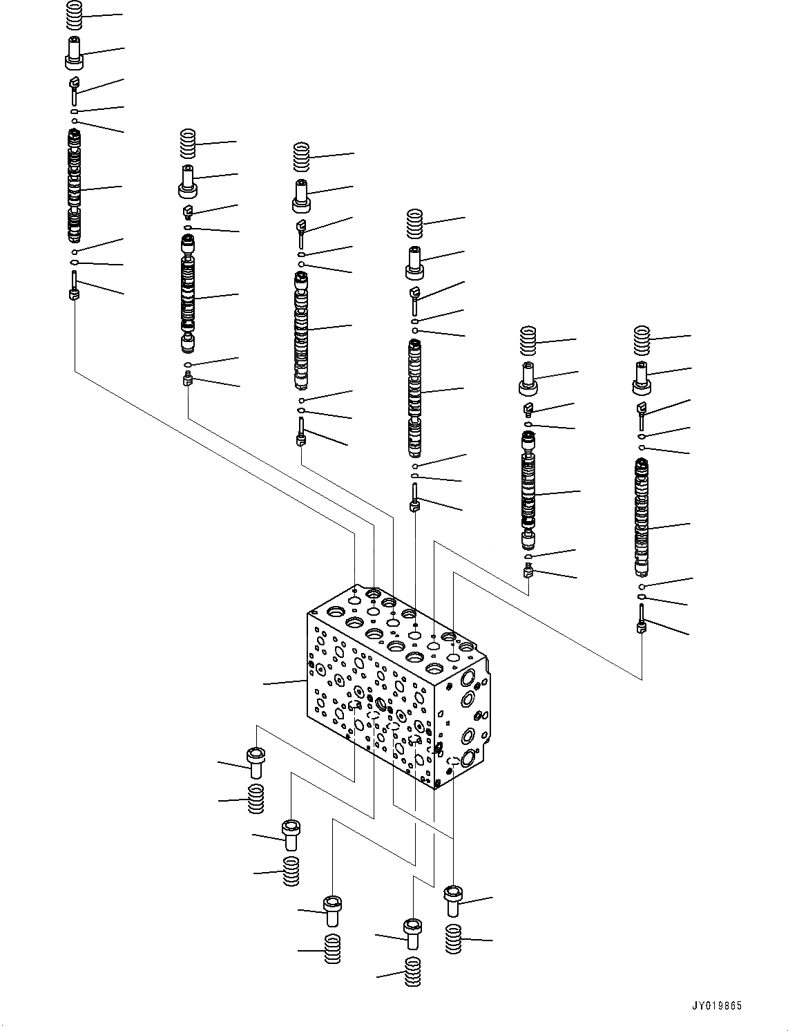 Схема запчастей Komatsu PC300-8 - УПРАВЛЯЮЩ. КЛАПАН, 8-СЕКЦИОНН. (/) (№-) УПРАВЛЯЮЩ. КЛАПАН, -ДОПОЛН. АКТУАТОР ТРУБЫ, АККУМУЛЯТОР, СТРЕЛА И РУКОЯТЬ ANTI-DROP КЛАПАН, БЫСТРОСЪЕМН. МЕХ-М, KAL