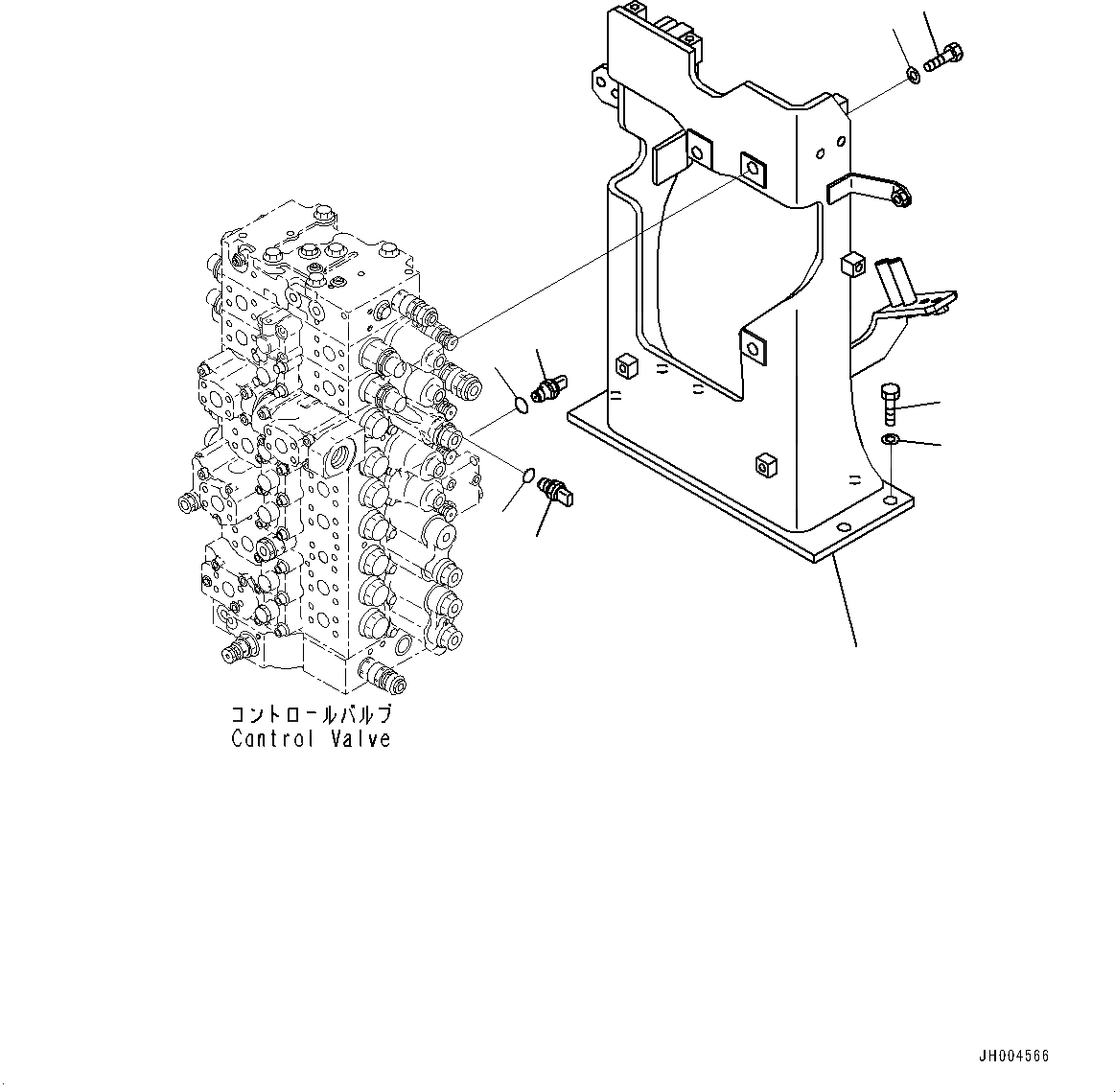 Схема запчастей Komatsu PC300-8 - УПРАВЛЯЮЩ. КЛАПАН, КОРПУС КЛАПАНА (№-) УПРАВЛЯЮЩ. КЛАПАН, -ДОПОЛН. АКТУАТОР ТРУБЫ, АККУМУЛЯТОР