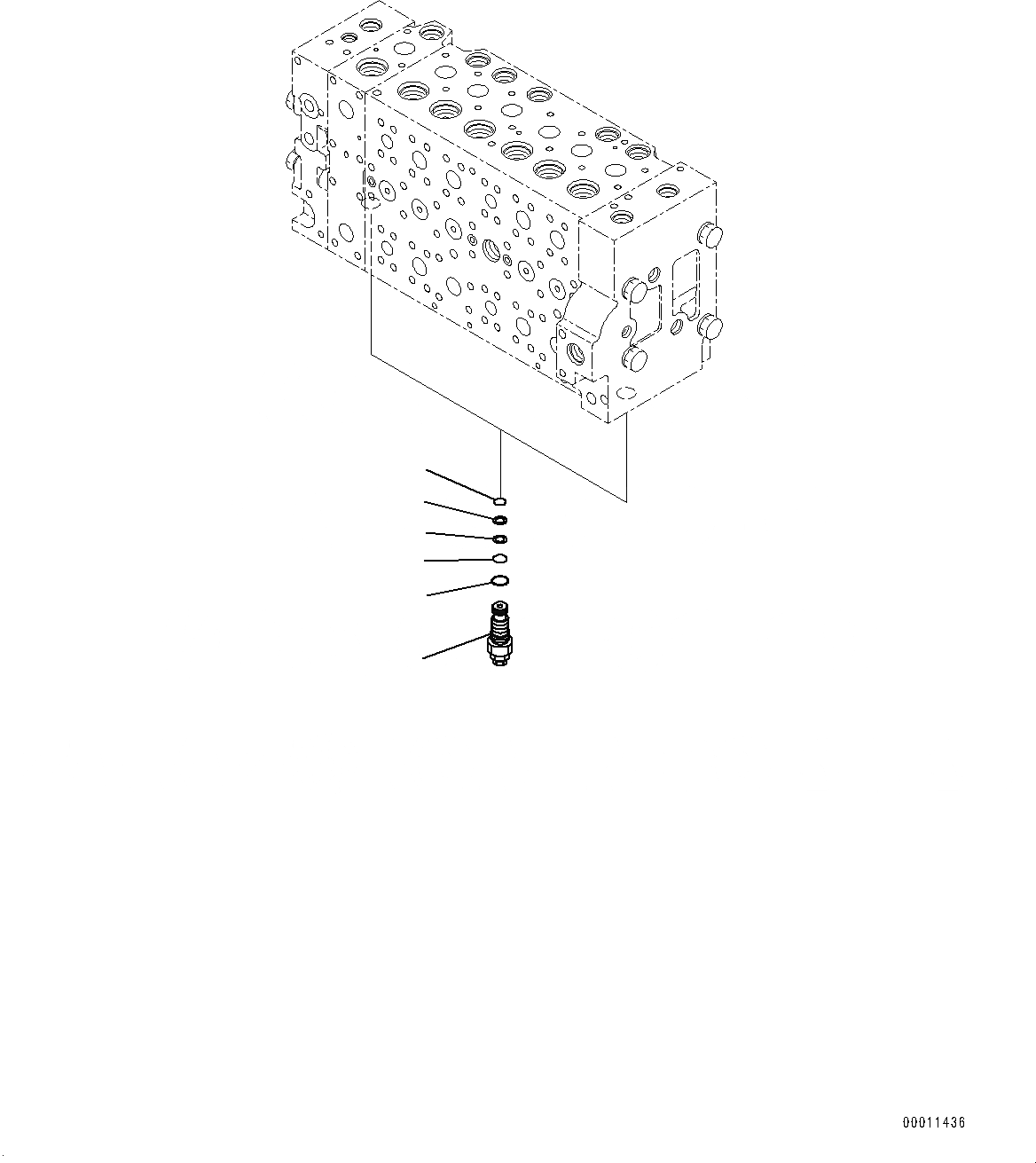 Схема запчастей Komatsu PC300-8 - УПРАВЛЯЮЩ. КЛАПАН, 7-СЕКЦИОНН. (8/) (№-) УПРАВЛЯЮЩ. КЛАПАН, БЕЗ ДОПОЛН. АКТУАТОР ТРУБЫ, АККУМУЛЯТОР