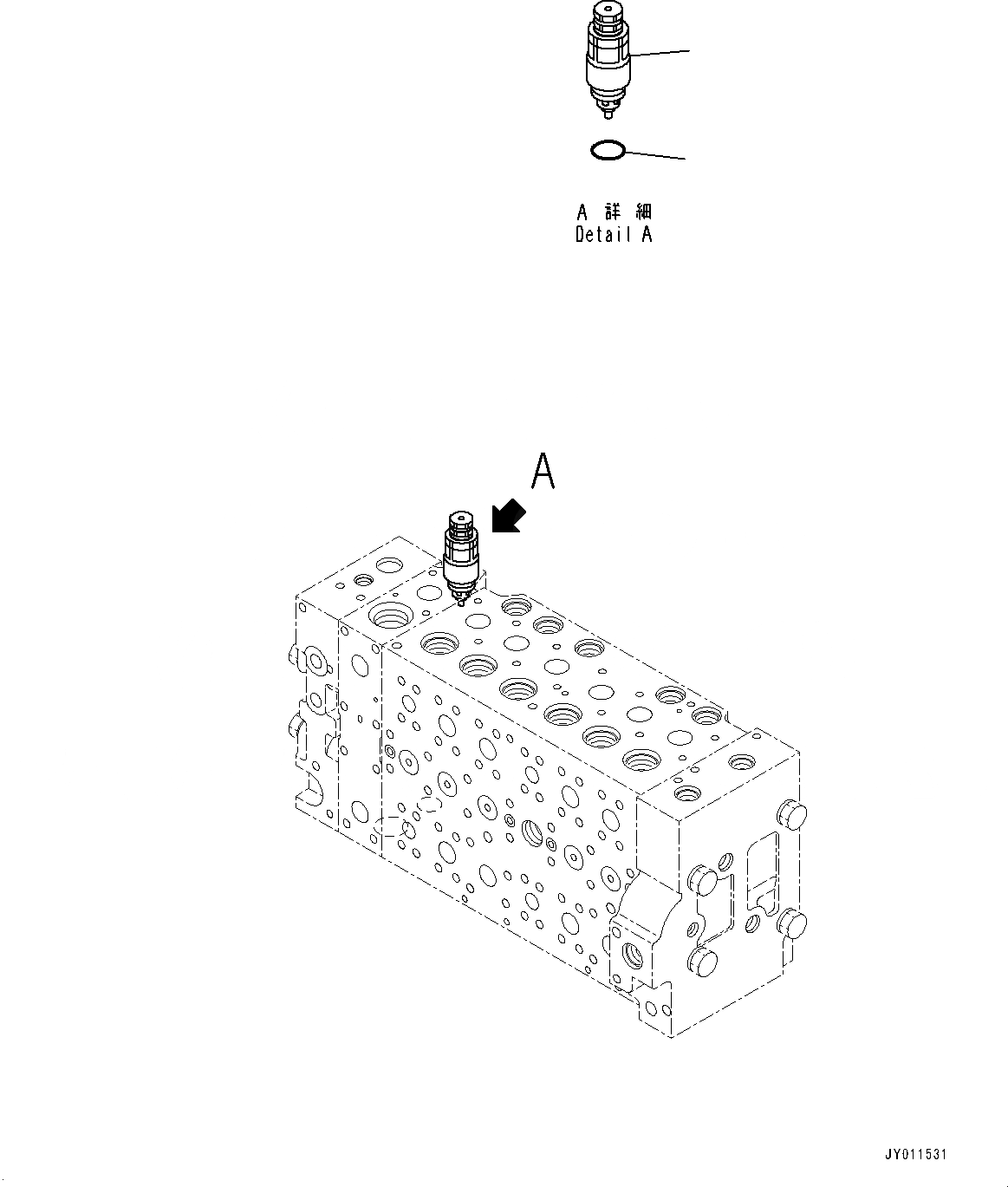 Схема запчастей Komatsu PC300-8 - УПРАВЛЯЮЩ. КЛАПАН, 7-СЕКЦИОНН. (/) (№-) УПРАВЛЯЮЩ. КЛАПАН, БЕЗ ДОПОЛН. АКТУАТОР ТРУБЫ, АККУМУЛЯТОР