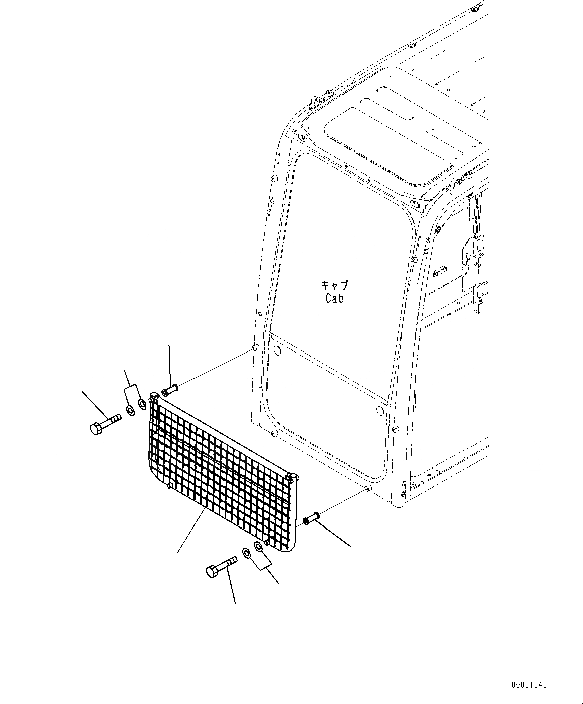 Схема запчастей Komatsu PC300-8 - ФРОНТАЛЬНАЯ ЗАЩИТА (№-) ФРОНТАЛЬНАЯ ЗАЩИТА, HALF ЧАСТИ КОРПУСА