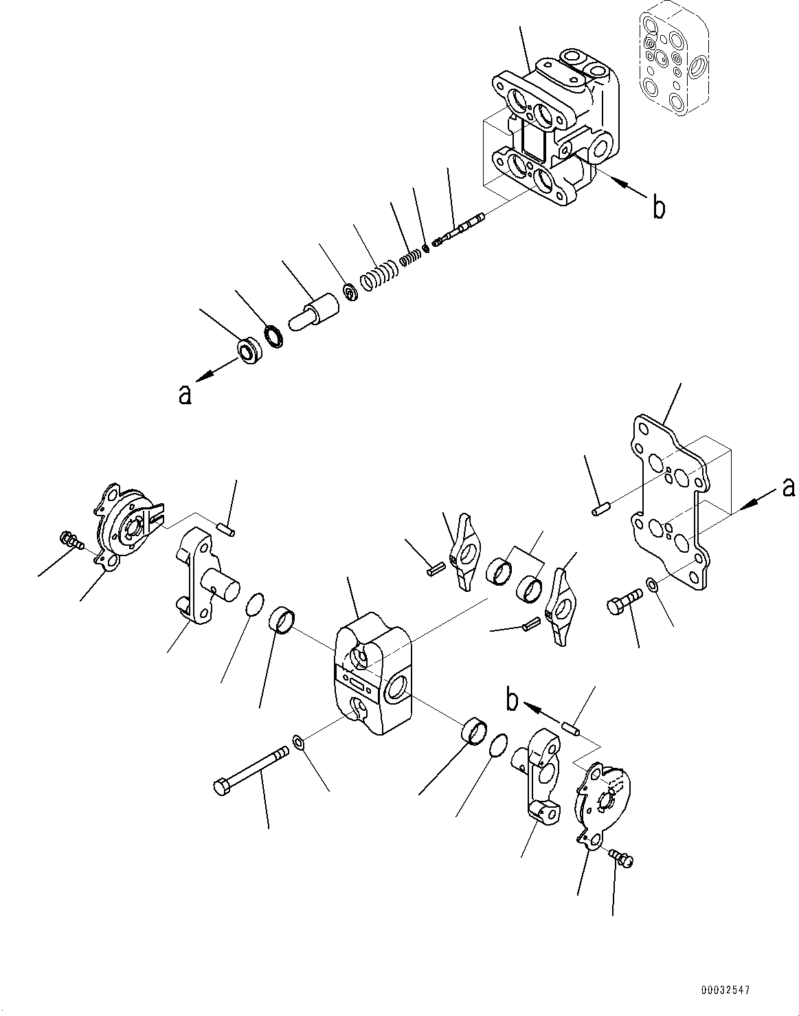 Схема запчастей Komatsu PC300-8 - КАБИНА, КЛАПАН PPCДЛЯ ХОД (/) (№-) КАБИНА, ЕС ARRANGEMENT