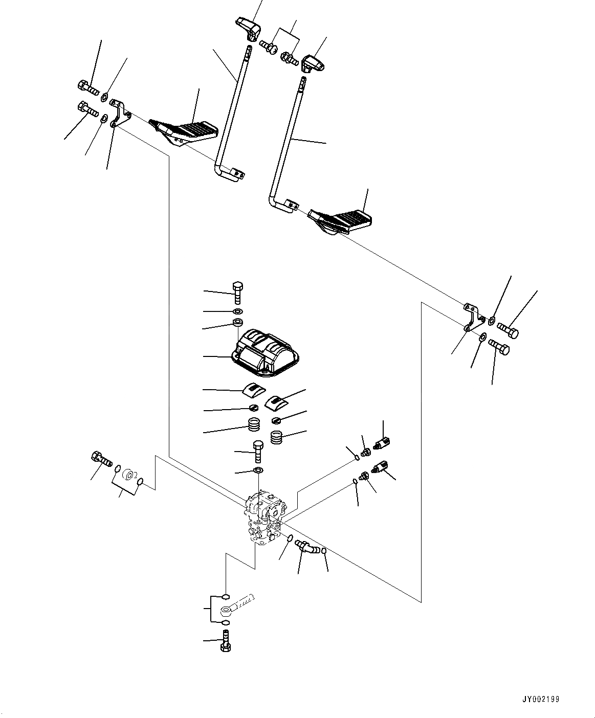 Схема запчастей Komatsu PC300-8 - КАБИНА, ПОЛ, КОНТРОЛЬ ХОДА (№-) КАБИНА, С KOMTRAX, GPRS