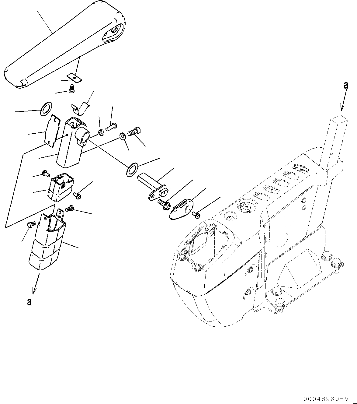 Схема запчастей Komatsu PC300-8 - КАБИНА, ПОЛ, ПОДЛОКОТНИК, ПРАВ. (№-) КАБИНА, ЕС ARRANGEMENT