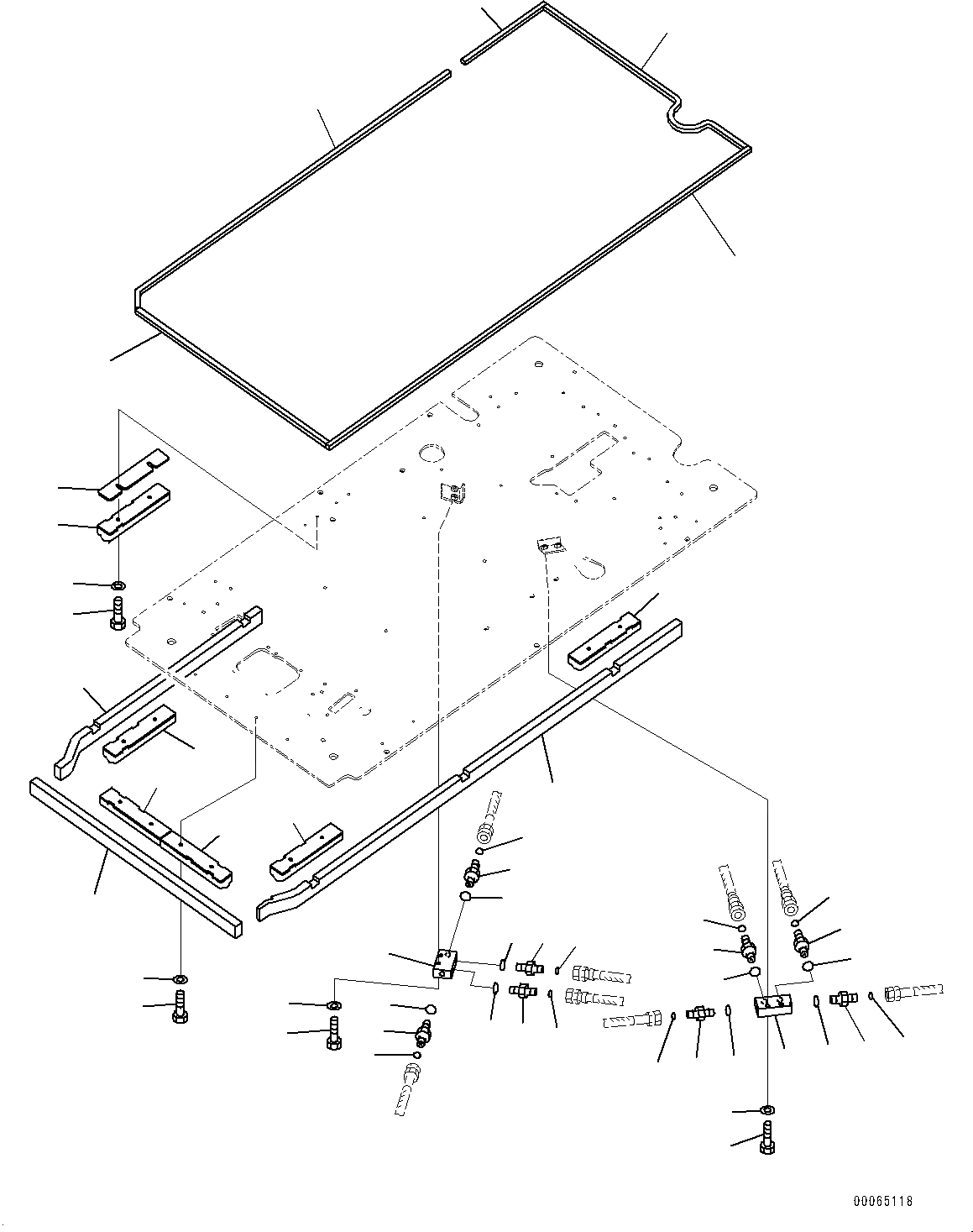 Схема запчастей Komatsu PC300-8 - КАБИНА, ПОЛ, P, T БЛОК И УПЛОТНЕНИЕ (№-) КАБИНА, ЕС ARRANGEMENT, С KOMTRAX, PROVISION ДЛЯ KOMTRAX