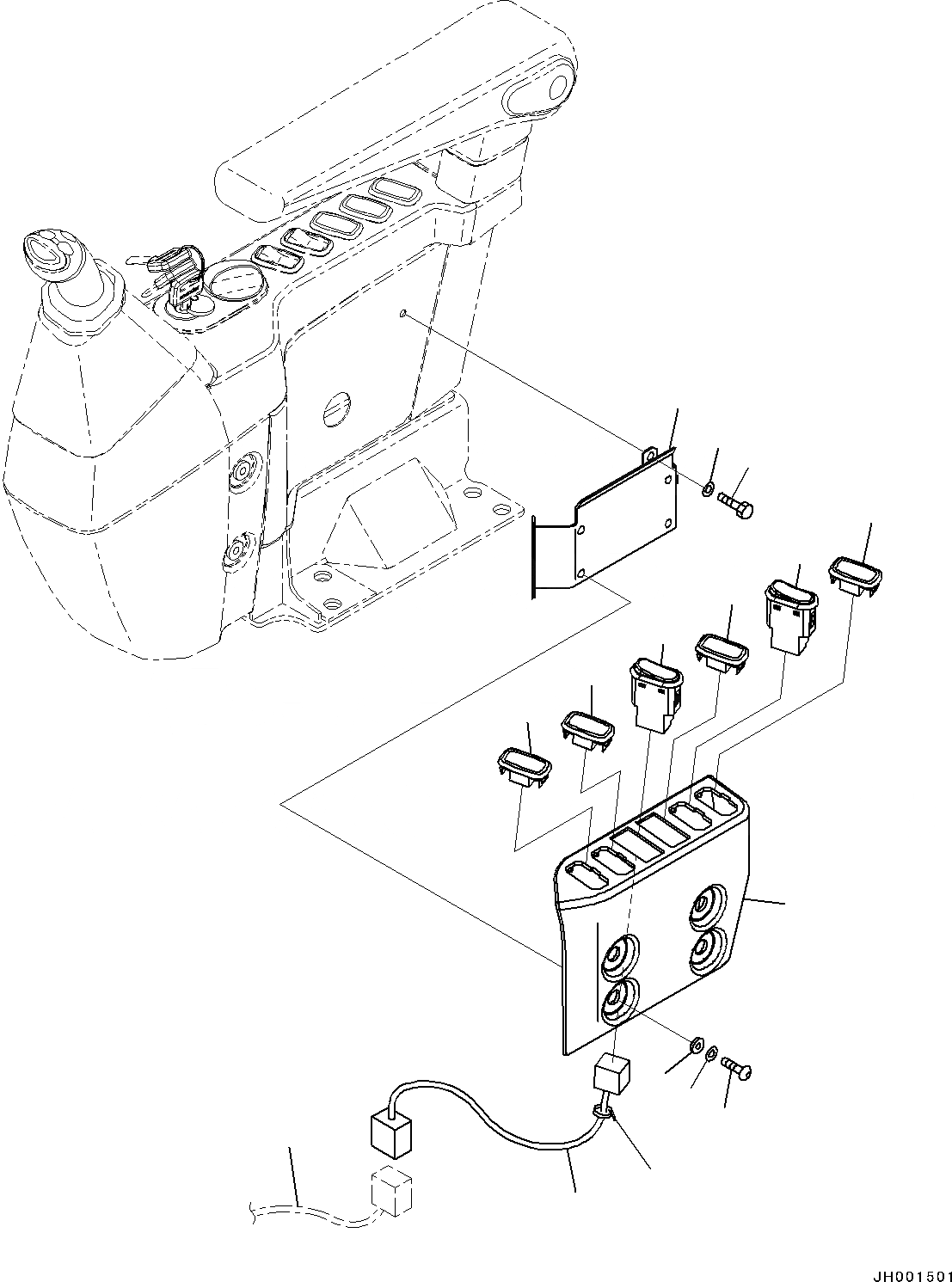 Схема запчастей Komatsu PC300-8 - КАБИНА, ПОЛ, ПЕРЕКЛЮЧАТЕЛЬ (№-) КАБИНА, -ДОПОЛН. АКТУАТОР ТРУБЫ, АККУМУЛЯТОР, С AMBER COLOR WARNING МИГАЛКА, СИГНАЛИЗ. ПЕРЕГРУЗКИ, АВТОМАТИЧ. КОНДИЦ. ВОЗДУХА, БОЛ. WIND