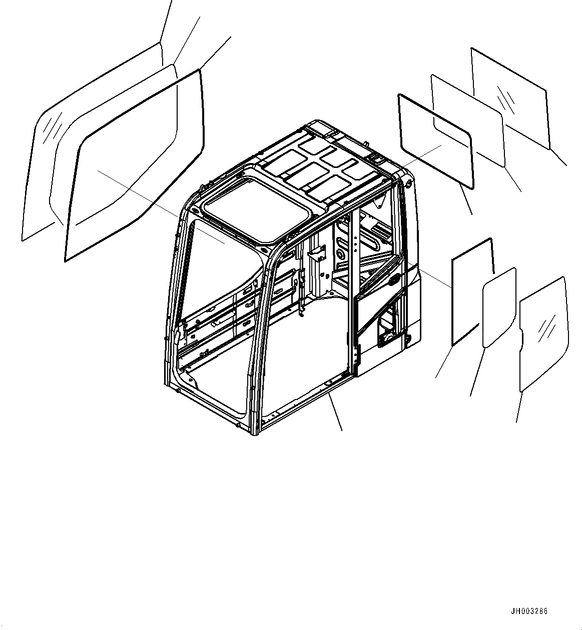 Схема запчастей Komatsu PC300-8 - КАБИНА, КОРПУС КАБИНЫ И ОКНА (№-) КАБИНА, -ДОПОЛН. АКТУАТОР ТРУБЫ, АККУМУЛЯТОР, С AMBER COLOR WARNING МИГАЛКА, СИГНАЛИЗ. ПЕРЕГРУЗКИ, АВТОМАТИЧ. КОНДИЦ. ВОЗДУХА, БОЛ. WIND