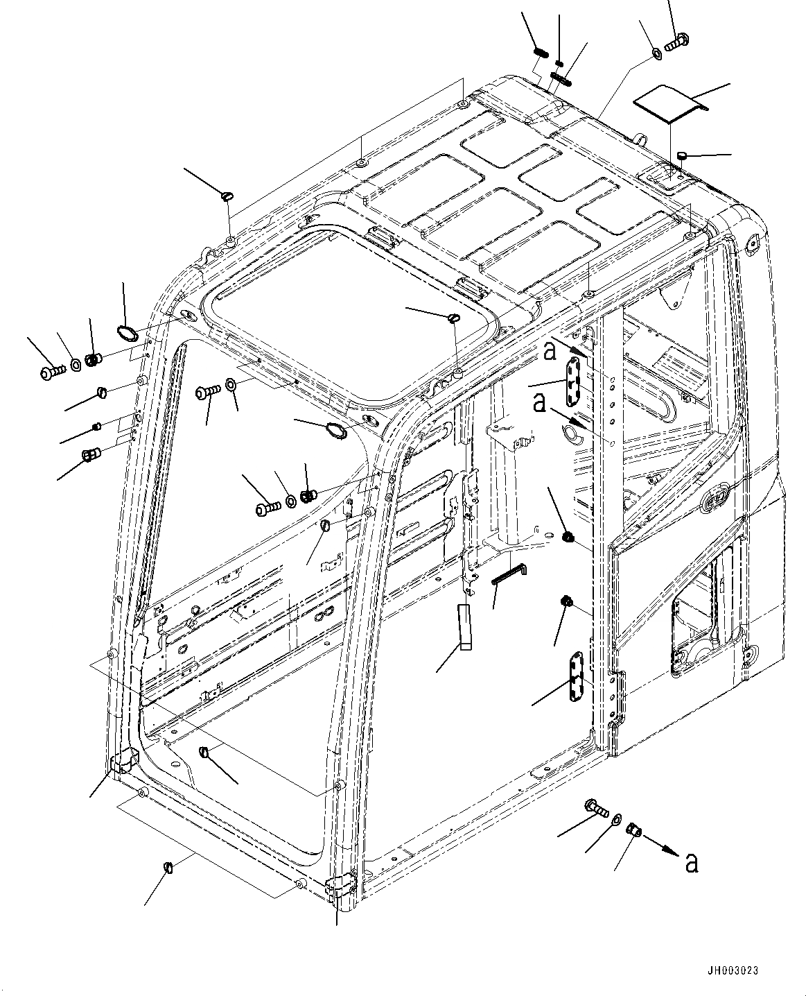 Схема запчастей Komatsu PC300-8 - КАБИНА, ЗАГЛУШКА БОЛТ (№-) КАБИНА, -ДОПОЛН. АКТУАТОР ТРУБЫ, АККУМУЛЯТОР, С AMBER COLOR WARNING МИГАЛКА