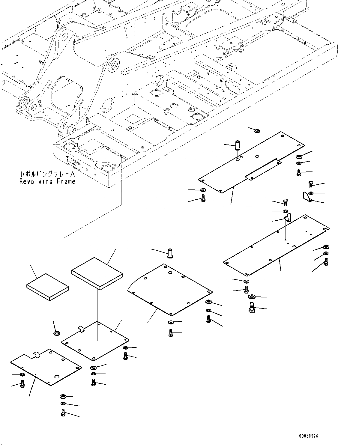 Схема запчастей Komatsu PC300-8 - НИЖН. КРЫШКА, (/) (№-) НИЖН. КРЫШКА, УСИЛ. ТИП, ДЛЯ EXTRA BAD ТОПЛИВН. И ПЛОХ. ТОПЛИВО СПЕЦ-ЯIFICATION, ВОДН.+DUST, ДОПОЛН. ФИЛЬТР., PROVISION ДЛЯ REFUE