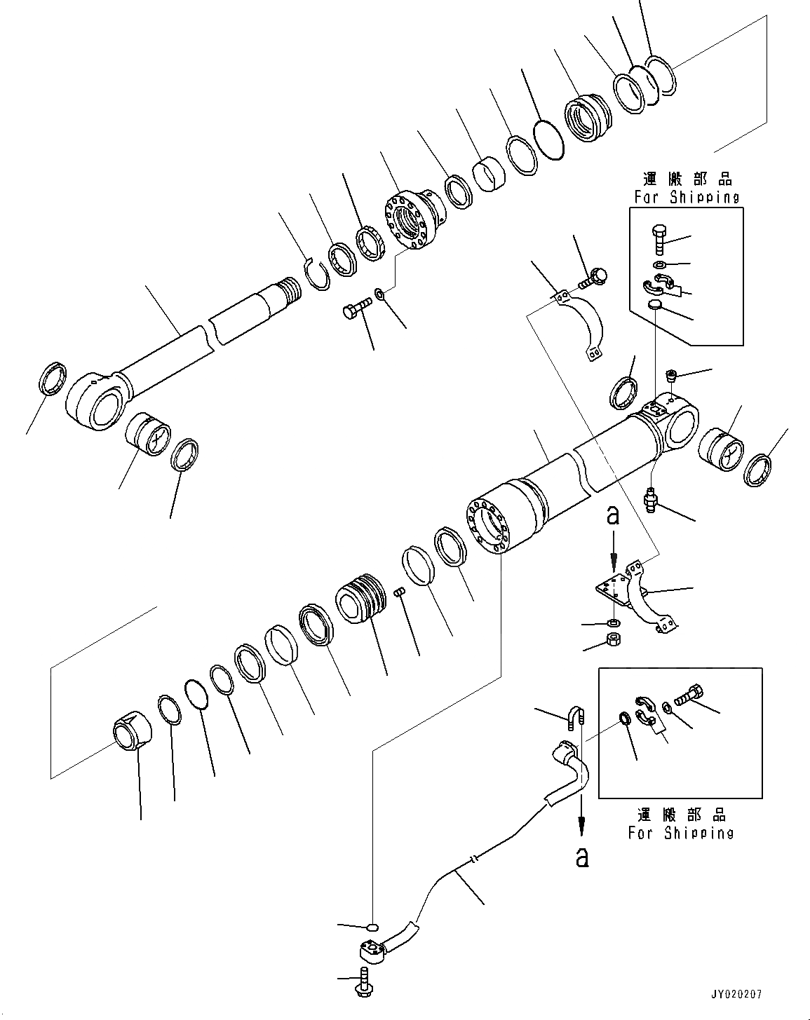 Схема запчастей Komatsu PC300-8 - ЦИЛИНДР СТРЕЛЫ, ПРАВ. (№-8) ЦИЛИНДР СТРЕЛЫ, С ПРЕДОТВРАЩЕНИЕМ СМЕЩЕНИЯ КЛАПАН