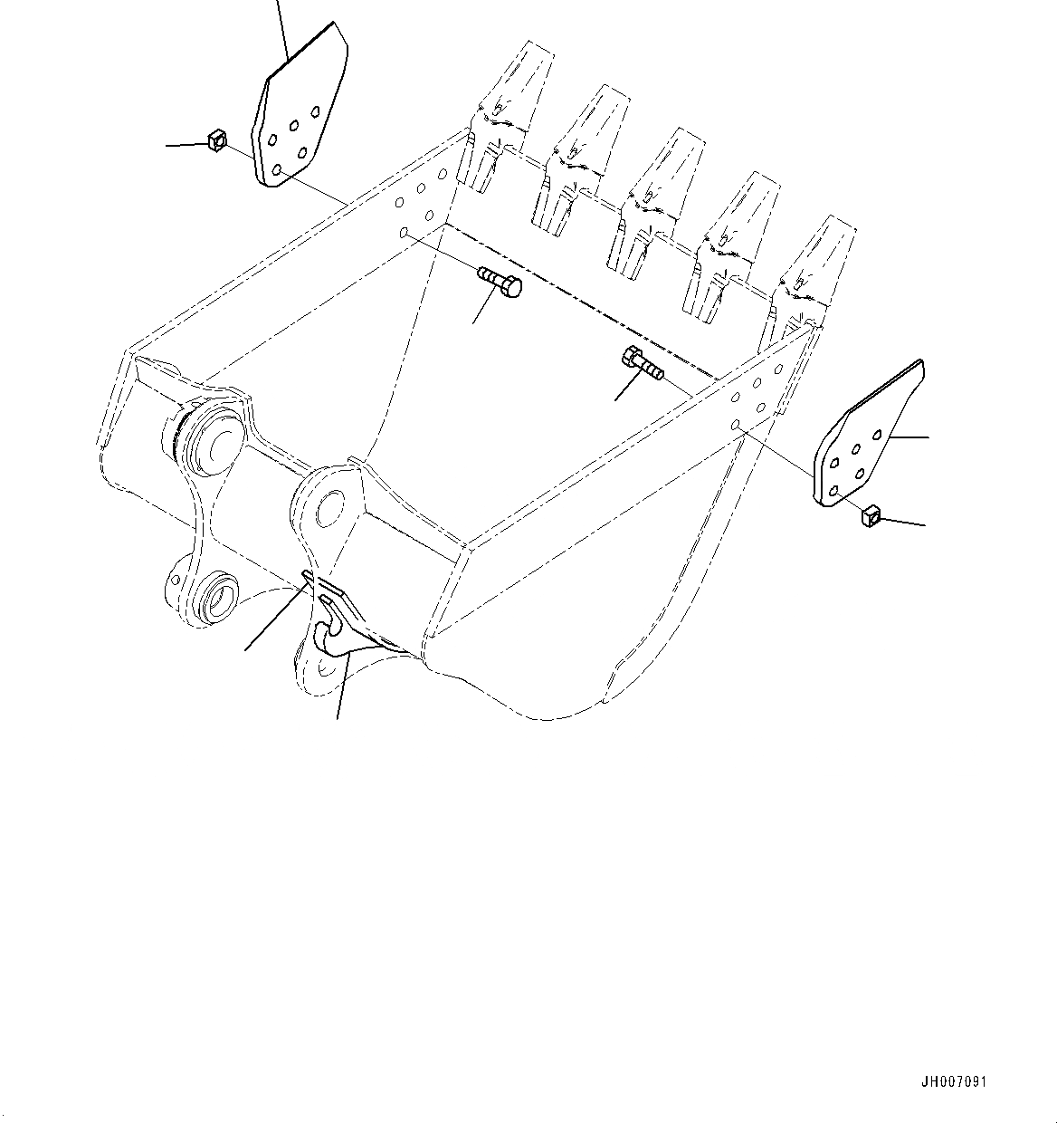 Схема запчастей Komatsu PC300-8 - ЭКСКАВАТ. КОВШ, (/) (№7-) ЭКСКАВАТ. КОВШ, .M, MM ШИР., ГОРИЗОНТАЛЬН. ПАЛЕЦ, С ПОДЪЕМ КРЮК, PROVISION ДЛЯ БОКОРЕЗЫ