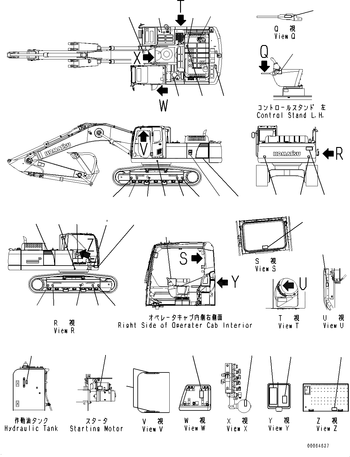 Схема запчастей Komatsu PC300-8 - МАРКИРОВКА (№-) МАРКИРОВКА, АНГЛ., PICTORIAL ТИП