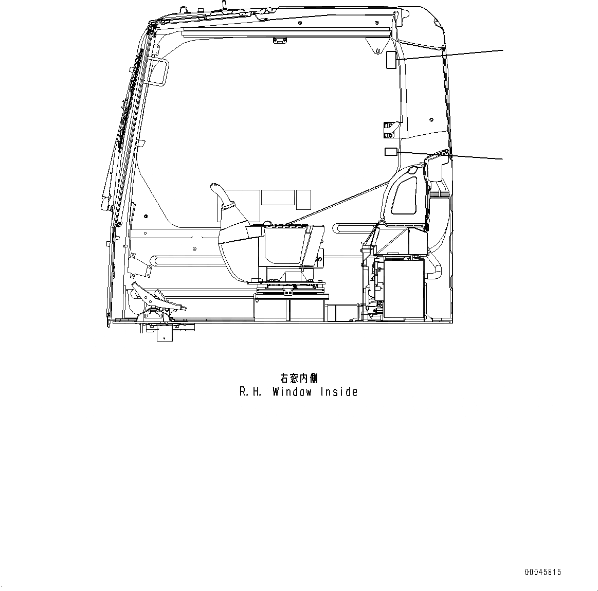 Схема запчастей Komatsu PC300-8 - ПРЕДУПРЕЖДАЮЩ. МАРКИРОВКАS, ОКНА БЛОКИР. (№-) ПРЕДУПРЕЖДАЮЩ. МАРКИРОВКАS, ОКНА БЛОКИР., РОССИЯ-АНГЛ.