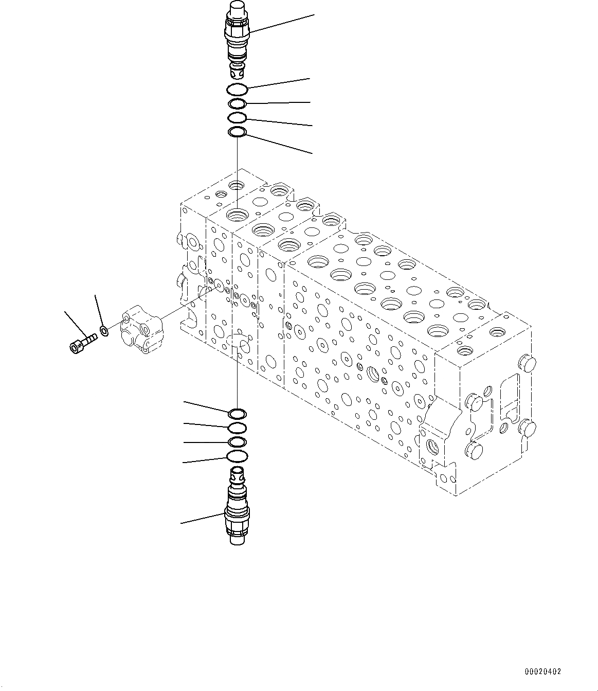 Схема запчастей Komatsu PC300LC-8 - УПРАВЛЯЮЩ. КЛАПАН, 9-СЕКЦИОНН. (/) (№-) УПРАВЛЯЮЩ. КЛАПАН, -ДОПОЛН. АКТУАТОР ТРУБЫ, АККУМУЛЯТОР