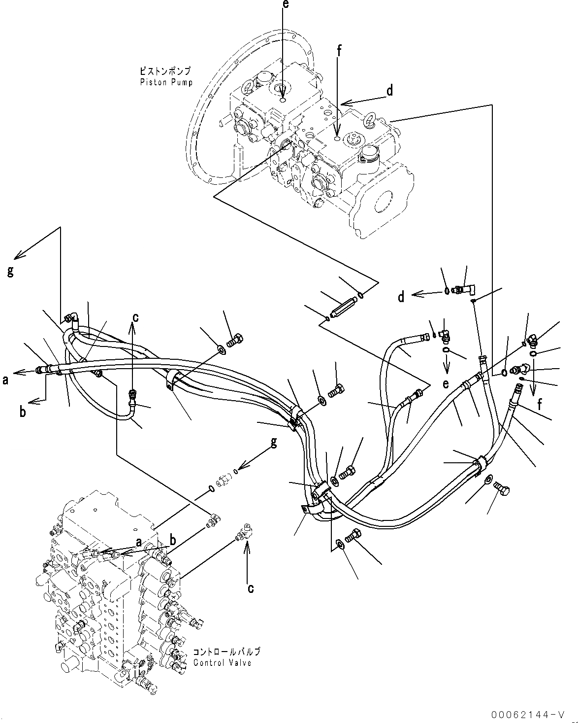 Схема запчастей Komatsu PC300LC-8 - LS ТРУБЫ (№-) LS ТРУБЫ