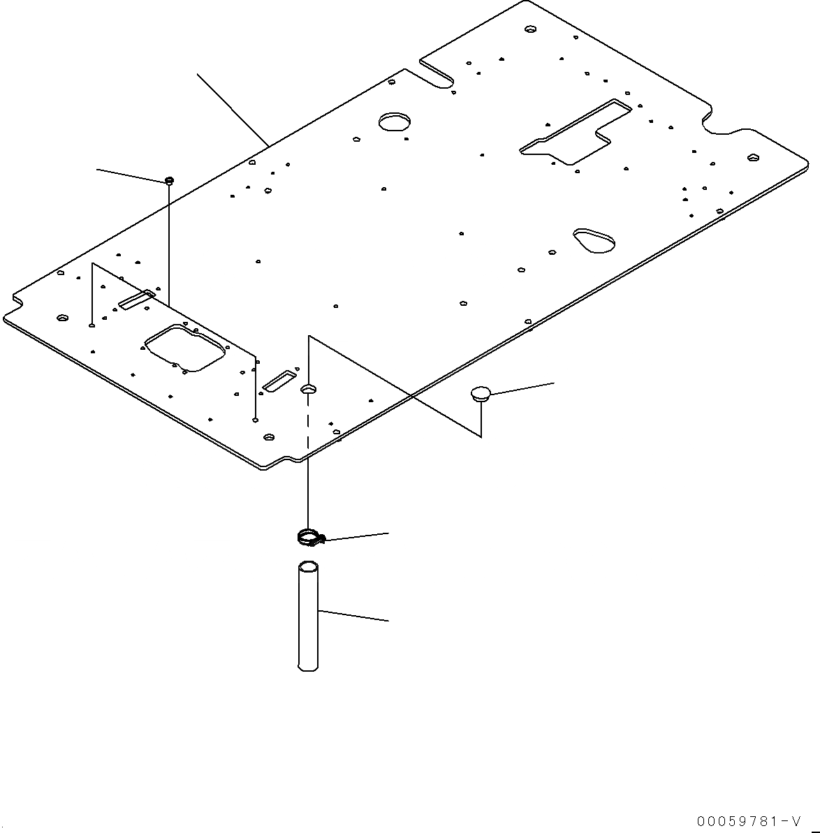 Схема запчастей Komatsu PC300LC-8 - КАБИНА, ПОЛ, РАМА (№-) КАБИНА, ЕС ARRANGEMENT, С KOMTRAX