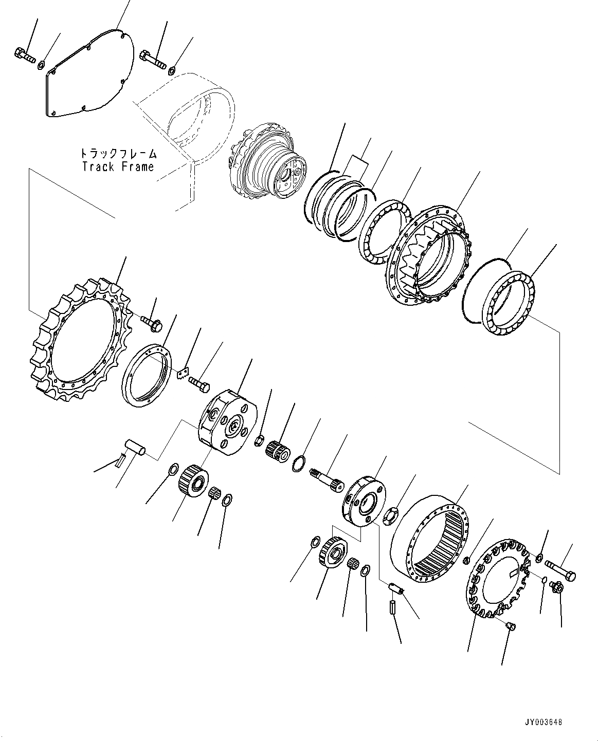 Схема запчастей Komatsu PC300LC-8 - МОТОР ХОДА И КОНЕЧНАЯ ПЕРЕДАЧА (№-9) МОТОР ХОДА И КОНЕЧНАЯ ПЕРЕДАЧА