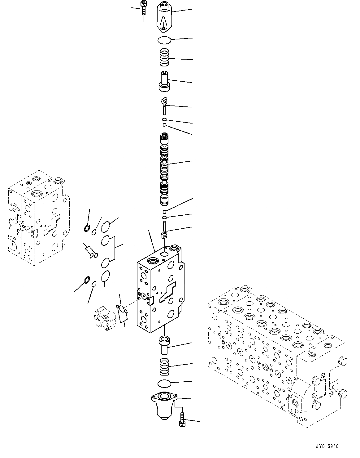 Схема запчастей Komatsu PC350LC-8 - УПРАВЛЯЮЩ. КЛАПАН, 9-СЕКЦИОНН. (/) (№-) УПРАВЛЯЮЩ. КЛАПАН, -ДОПОЛН. АКТУАТОР ТРУБЫ, АККУМУЛЯТОР