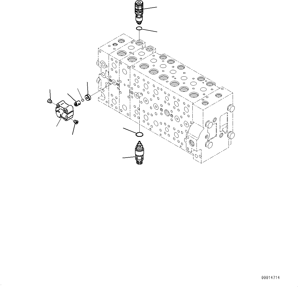 Схема запчастей Komatsu PC350LC-8 - УПРАВЛЯЮЩ. КЛАПАН, 8-СЕКЦИОНН. (/) (№-) УПРАВЛЯЮЩ. КЛАПАН, -СЕРВИСНЫЙ КЛАПАН