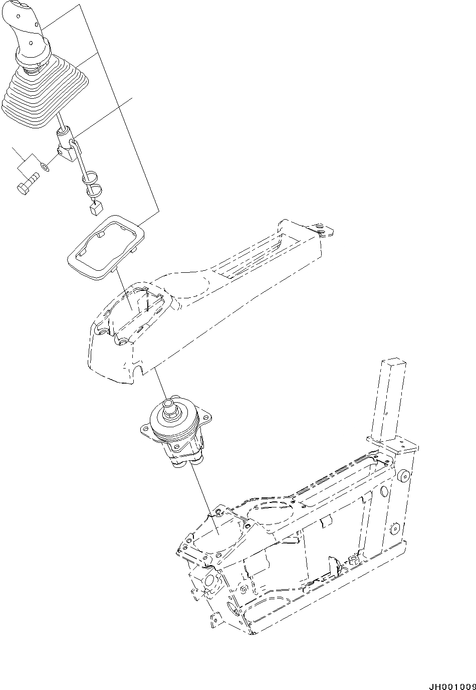 Схема запчастей Komatsu PC350LC-8 - КАБИНА, ПОЛ, РЫЧАГ, ЛЕВ. (№-) КАБИНА, ДЛЯ СТРАН ЕС