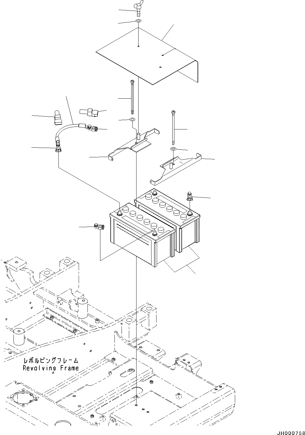 Схема запчастей Komatsu PC130-8 - АККУМУЛЯТОР (№8-) АККУМУЛЯТОР, ВЫСОК. ЕМК.