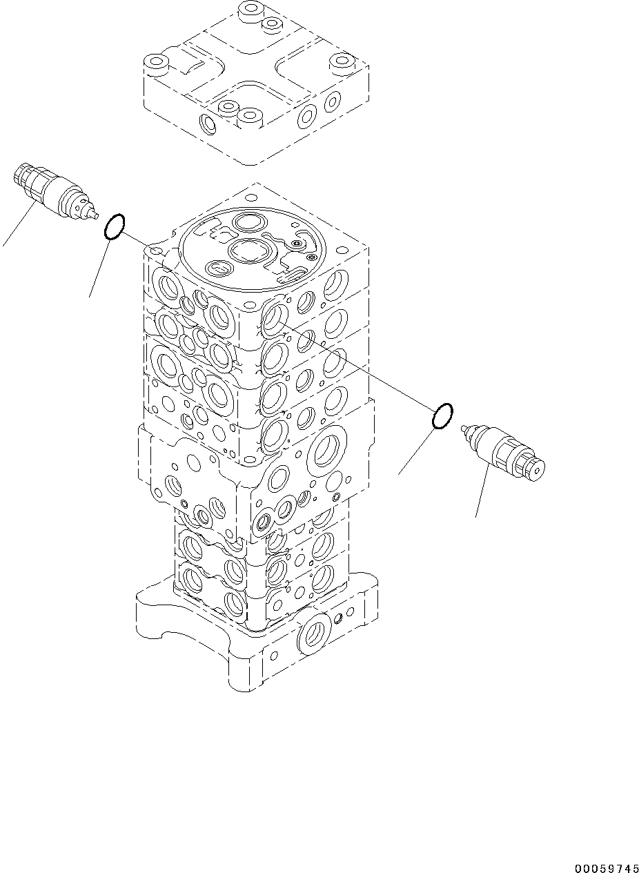 Схема запчастей Komatsu PC130-8 - УПРАВЛЯЮЩ. КЛАПАН, 7-КЛАПАН (7/7) (№8-8) УПРАВЛЯЮЩ. КЛАПАН, -АКТУАТОР, ДЛЯ KAL