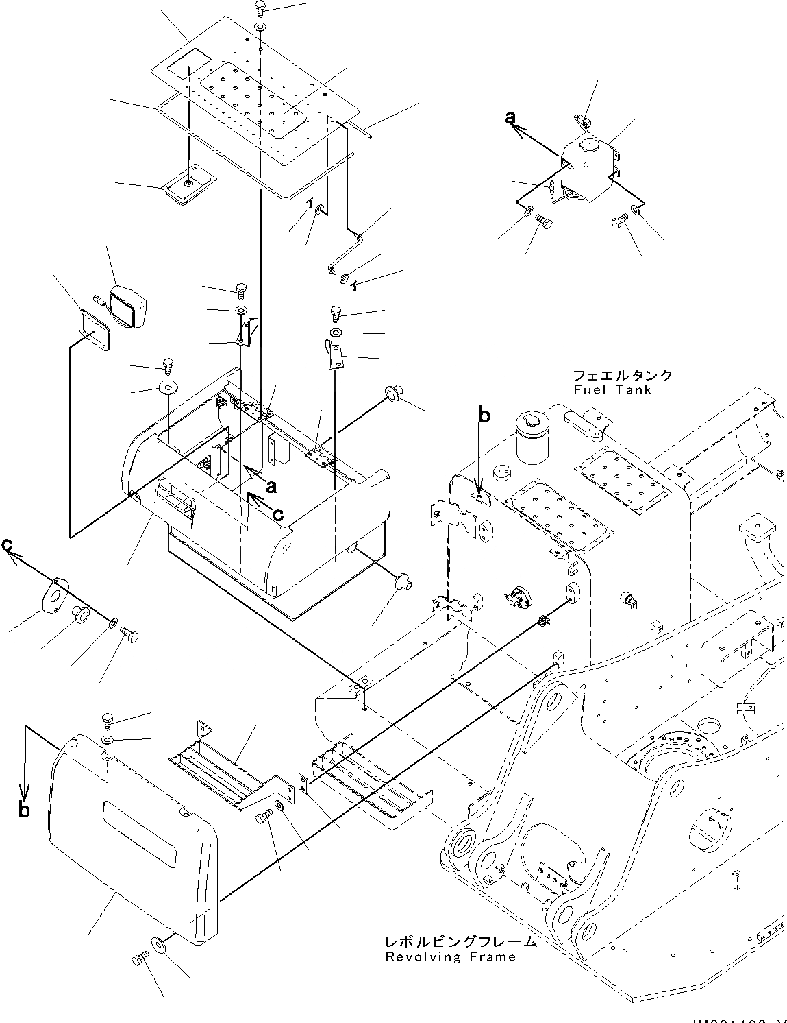 Схема запчастей Komatsu PC130-8 -  КОРПУС (№8-8)  КОРПУС, ДЛЯ АВСТРАЛИИ