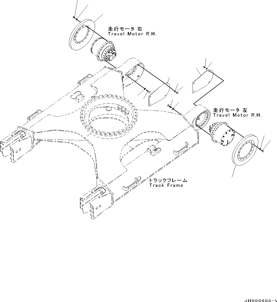 Схема запчастей Komatsu PC130-8 - МОТОР ХОДА И КОНЕЧНАЯ ПЕРЕДАЧА, ЗВЕЗДОЧКА (№8-) МОТОР ХОДА И КОНЕЧНАЯ ПЕРЕДАЧА