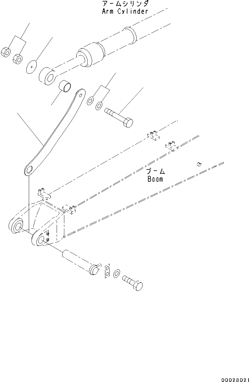 Схема запчастей Komatsu PC130-8 - ЧАСТИ БЕЗ РУКОЯТИ (№8-) ЧАСТИ БЕЗ РУКОЯТИ