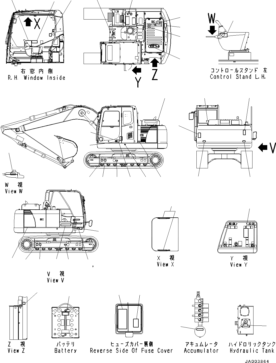 Схема запчастей Komatsu PC130-8 - МАРКИРОВКА (№8-) МАРКИРОВКА, ТУРЦИЯ